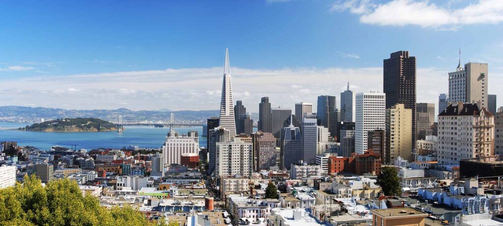 the San Francisco skyline