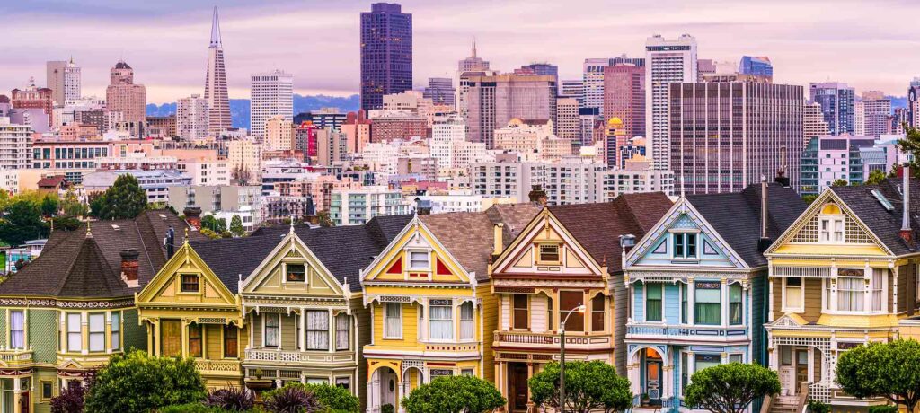 the San Francisco skyline