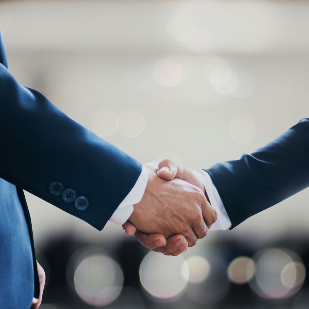 businessmen shaking hands