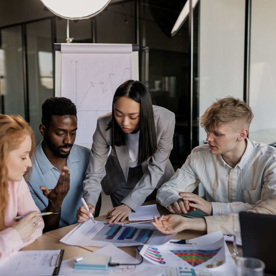 employees working together