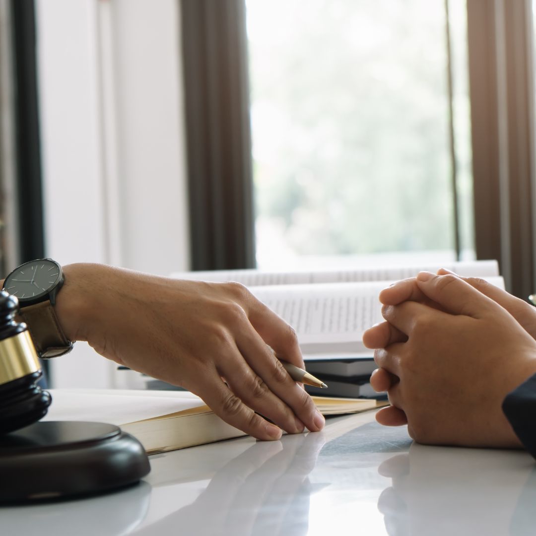 client meeting with a lawyer