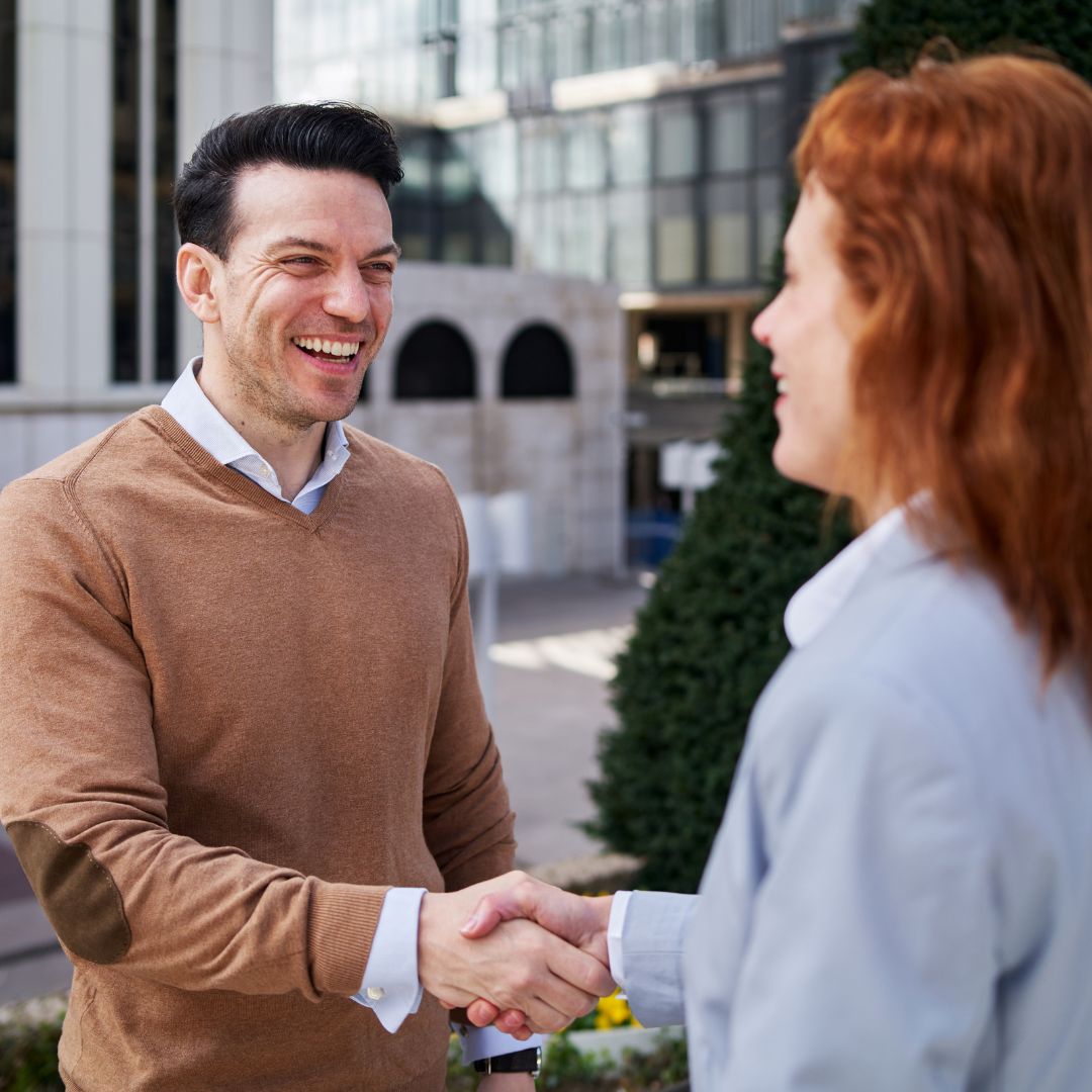 people shaking hands