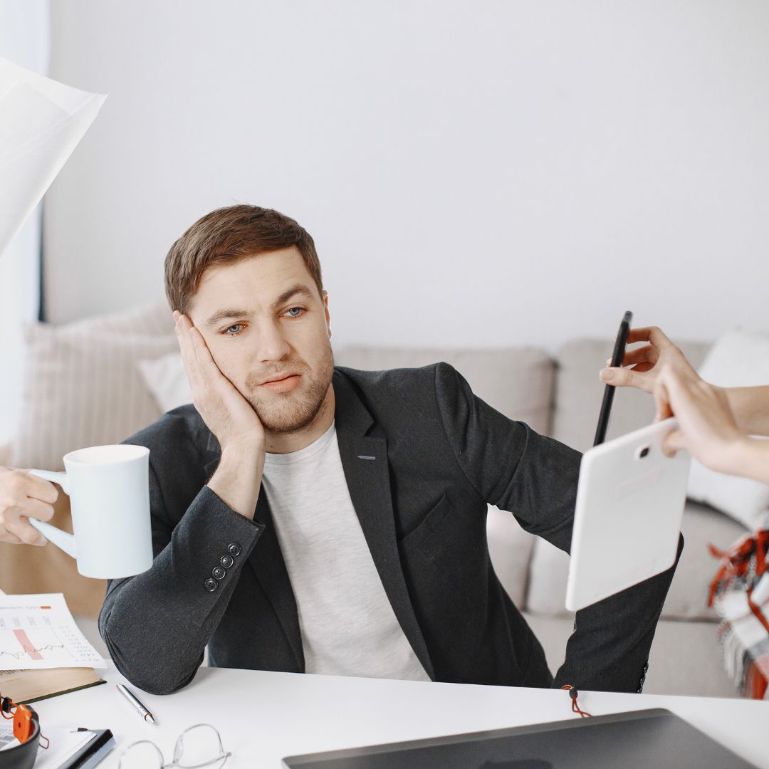 boss daydreaming instead of working