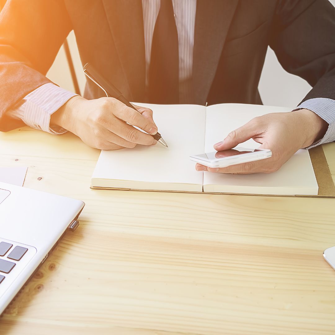 person taking notes