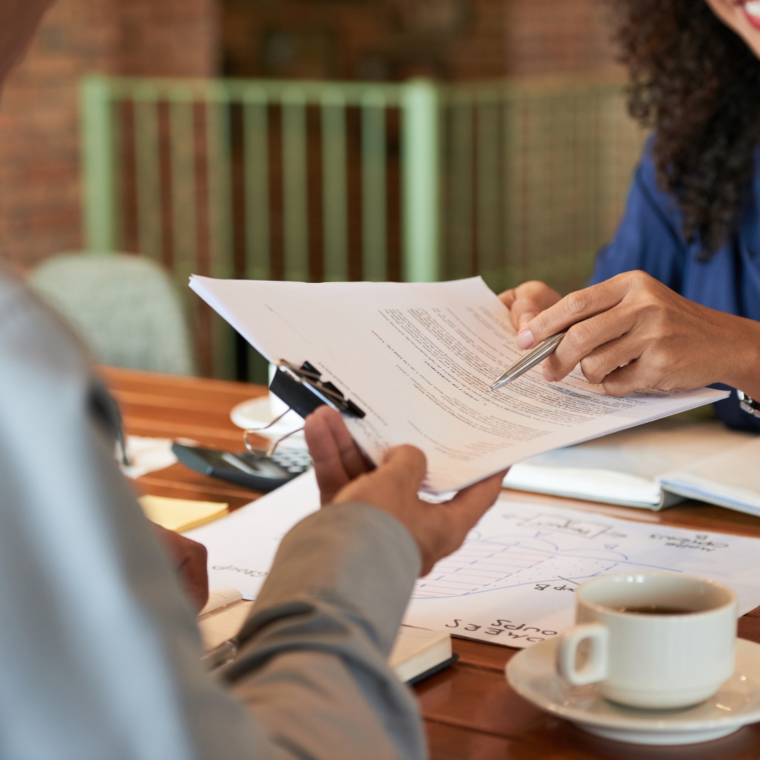 image of a business contract