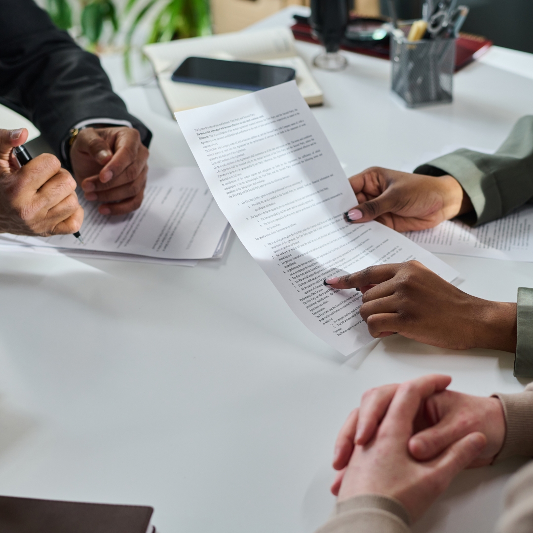 image of a business contract